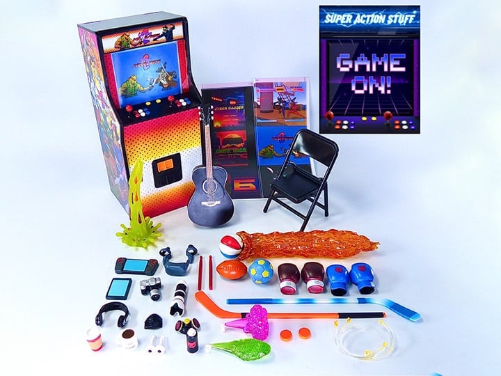 Game On! Super Action Stuff Set B - Cats with Knives 2 Action