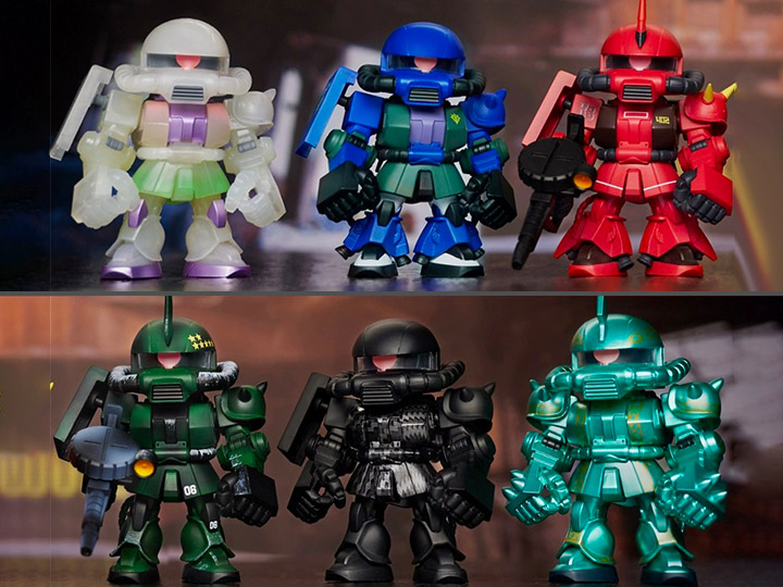 Gundam QMSV Mini Zaku II Variation #2 Box of 8 Random Figures Gallery Image 1