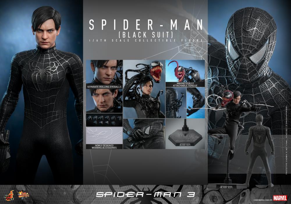 Spider-Man 3 MMS727 Spider-Man (Black Suit) 1/6th Scale
