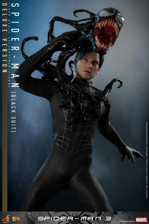 Spider-Man 3 MMS728 Spider-Man (Black Suit) Deluxe 1/6th Scale Collectible Figure Gallery Image 16
