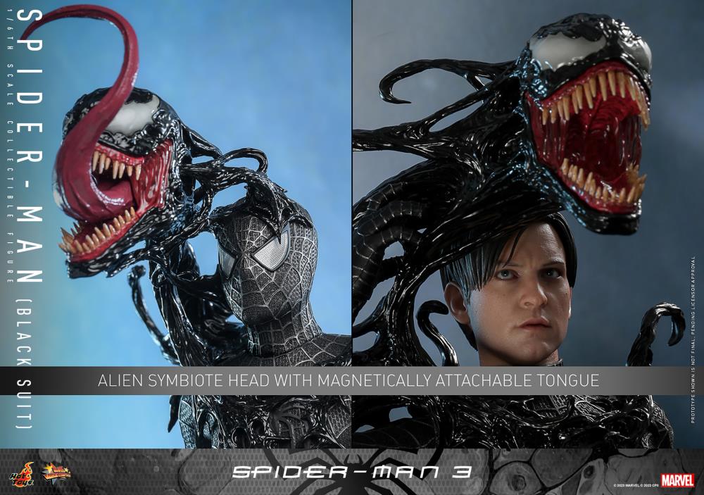 Spider-Man 3 MMS728 Spider-Man (Black Suit) Deluxe 1/6th Scale Collectible Figure Gallery Image 19