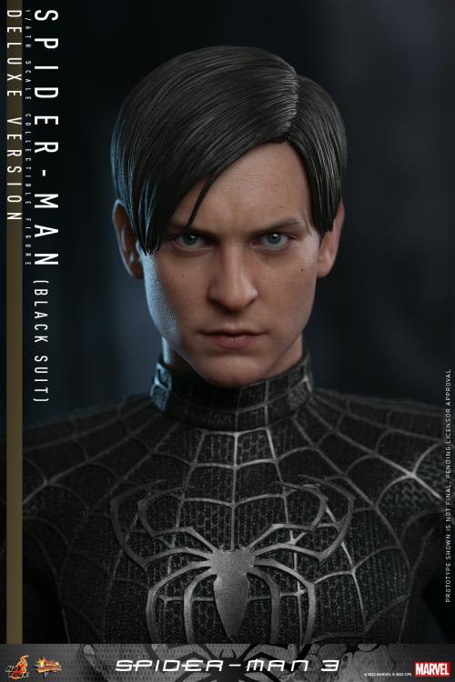 Spider-Man 3 MMS728 Spider-Man (Black Suit) Deluxe 1/6th Scale Collectible Figure Gallery Image 10