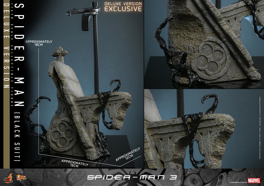 Spider-Man 3 MMS728 Spider-Man (Black Suit) Deluxe 1/6th Scale Collectible Figure Gallery Image 17