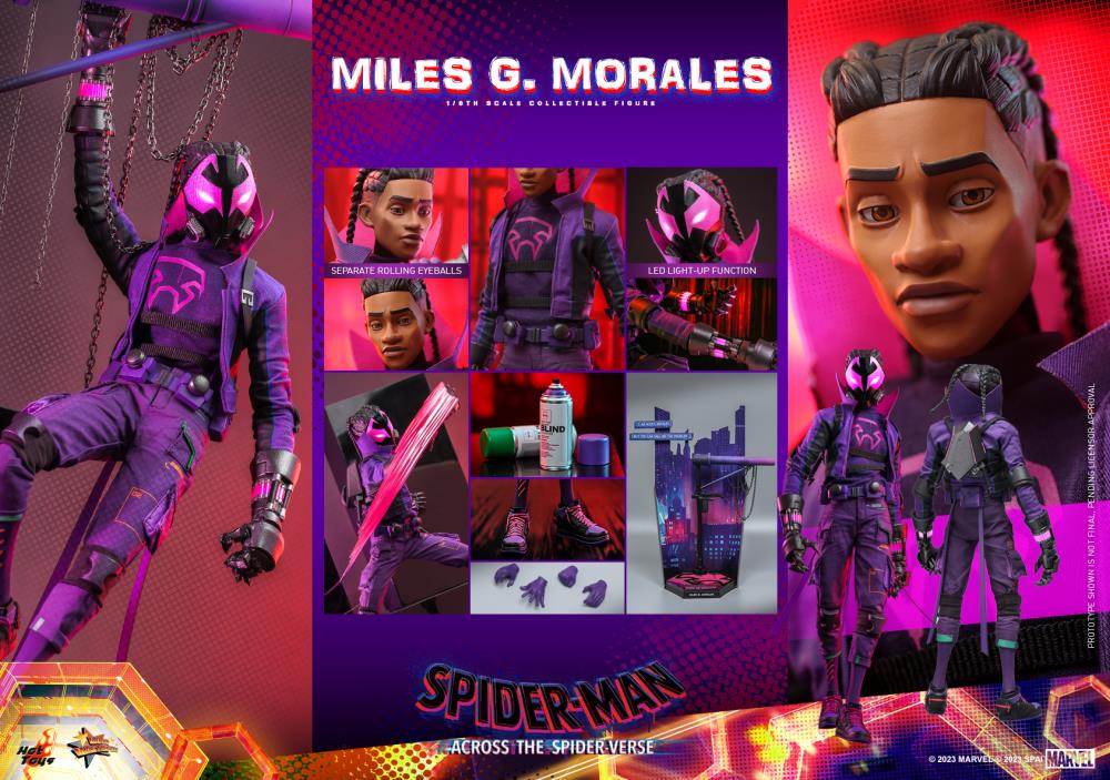 Spider-Man: Across the Spider-Verse MMS725 Miles G. Morales 1/6 Scale Collectible Figure Gallery Image 24