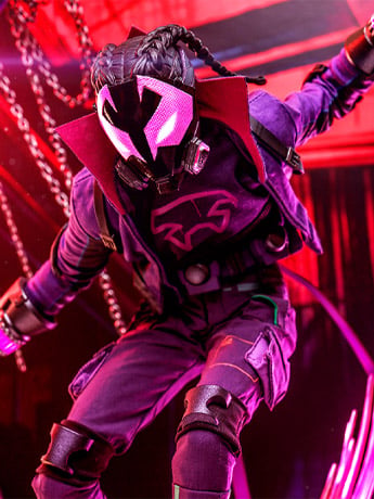 Spider-Man: Across the Spider-Verse MMS725 Miles G. Morales 1/6 Scale Collectible Figure Gallery Image 2