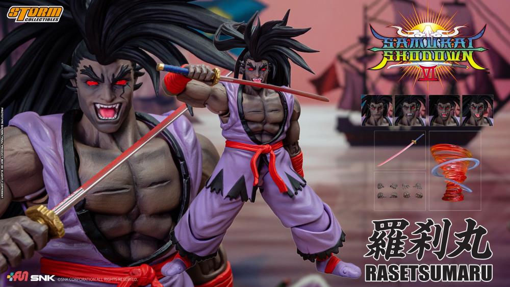 Samurai Shodown VI Rasetsumaru (Purple & Grey Ver.) 1/12 Scale