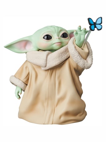 The Mandalorian Ultra Detail Figure No. 758 Grogu (Blue Butterfly) Gallery Image 2