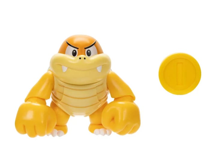 World of Nintendo Boom Boom with Coin 4-Inch Scale Figure Gallery Image 1