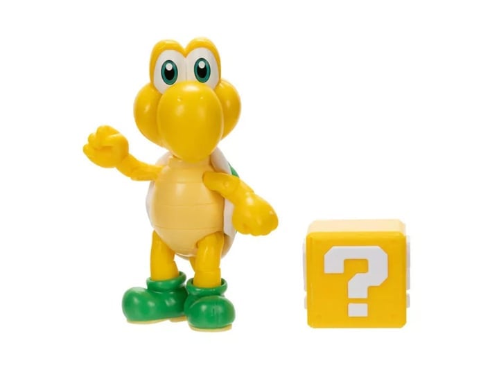 World of Nintendo Koopa Troopa with Question Block 4-Inch Scale Figure (Reissue) Gallery Image 1