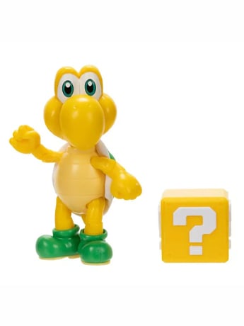 World of Nintendo Koopa Troopa with Question Block 4-Inch Scale Figure (Reissue) Gallery Image 2