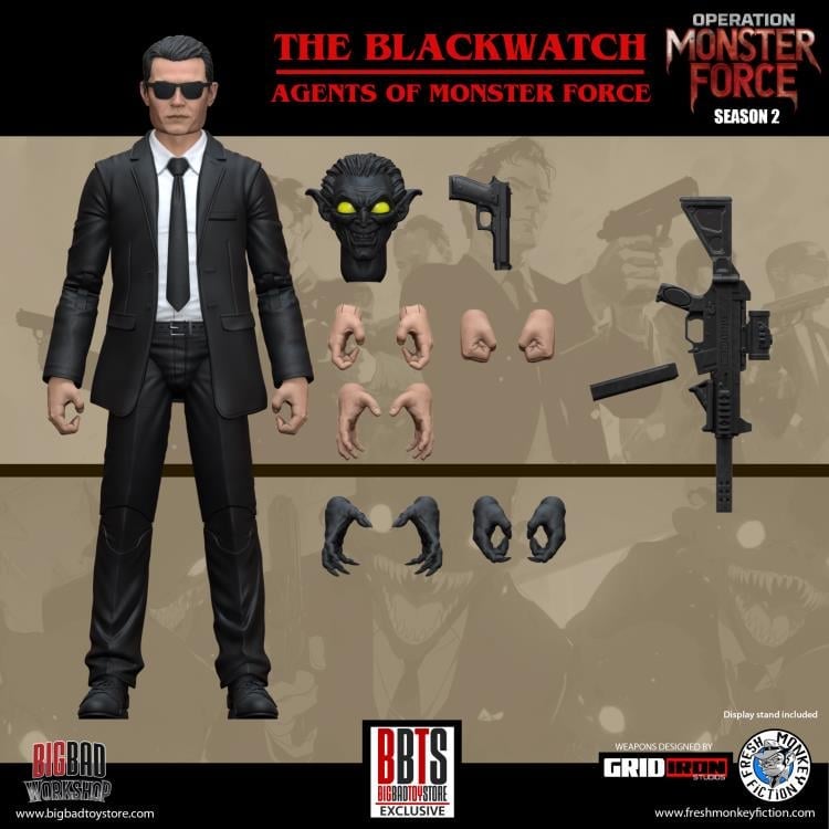 Operation: Monster Force Season 02 Blackwatch Agent 1/12 Scale Action Figure Gallery Image 14