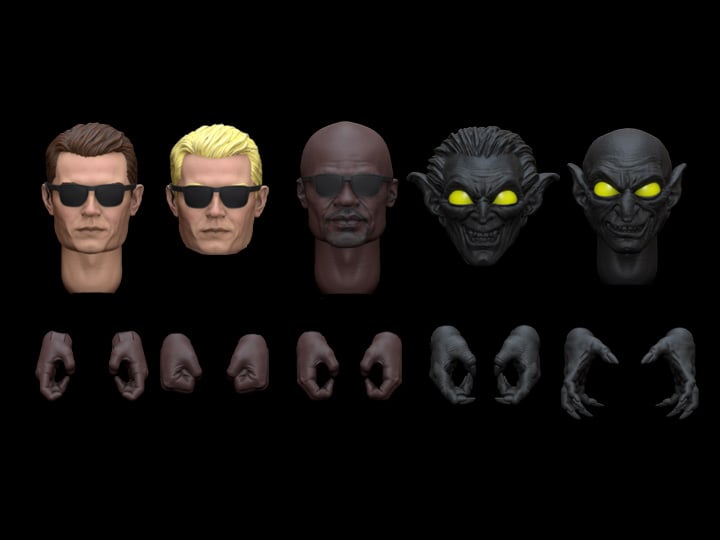 Operation: Monster Force Season 02 Blackwatch Agent Head Pack 1/12 Scale Accessories Gallery Image 1