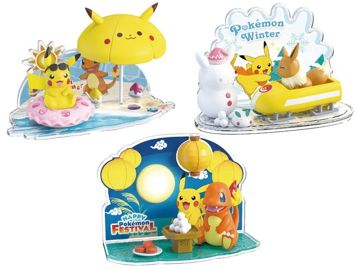 Pokemon Scene Series Poke Ball Set 3 in 1 Gallery Image 1