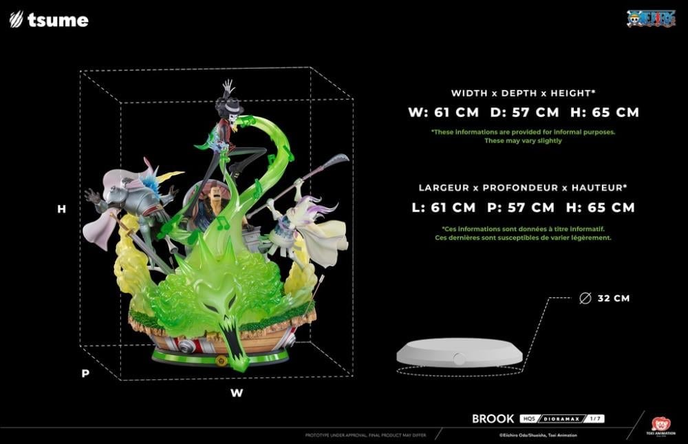 One Piece HQS Dioramax Brook 1/7 Scale Limited Edition Statue Gallery Image 35