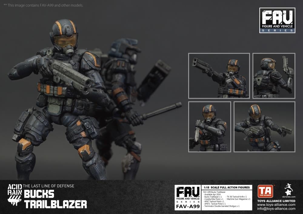 Acid Rain FAV-A99 Bucks Trailblazer Action Figure