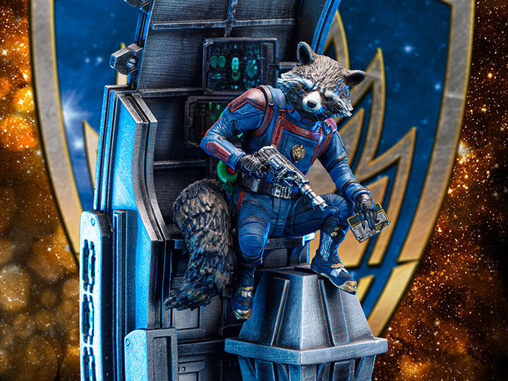 Guardians of the Galaxy Vol.3 Rocket Raccoon 1/10 Art Scale Limited Edition Statue Gallery Image 1