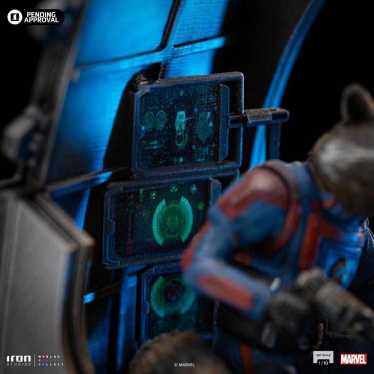 Guardians of the Galaxy Vol.3 Rocket Raccoon 1/10 Art Scale Limited Edition Statue Gallery Image 9