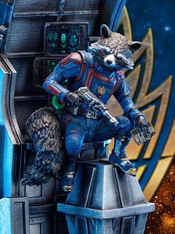 Guardians of the Galaxy Vol.3 Rocket Raccoon 1/10 Art Scale Limited Edition Statue Gallery Image 2