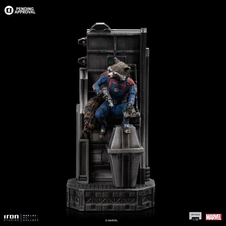 Guardians of the Galaxy Vol.3 Rocket Raccoon 1/10 Art Scale Limited Edition Statue Gallery Image 4