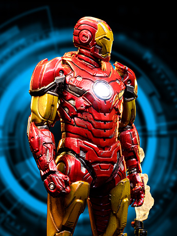 Iron Man Unleashed Iron Man Deluxe 1/10 Art Scale Limited Edition Statue Gallery Image 2