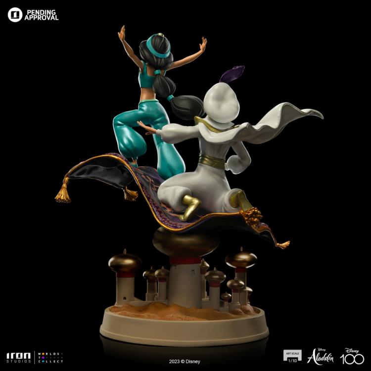 Disney Classics Aladdin and Jasmine (Disney 100th Anniversary) 1/10 Art Scale Limited Edition Statue Gallery Image 5
