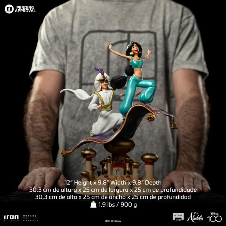 Disney Classics Aladdin and Jasmine (Disney 100th Anniversary) 1/10 Art Scale Limited Edition Statue Gallery Image 7