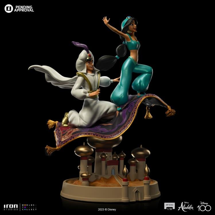 Disney Classics Aladdin and Jasmine (Disney 100th Anniversary) 1/10 Art Scale Limited Edition Statue Gallery Image 6