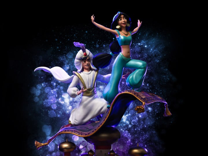 Disney Classics Aladdin and Jasmine (Disney 100th Anniversary) 1/10 Art Scale Limited Edition Statue Gallery Image 1