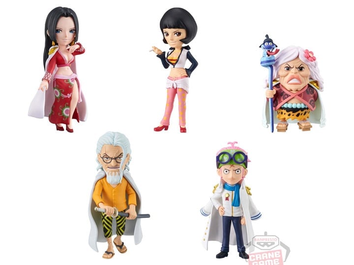One Piece World Collectable Figure Nyougashima Set of 5 Figures Gallery Image 1