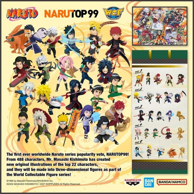 Naruto: Shippuden World Collectable Figure NarutoP99 Vol.4 Set of