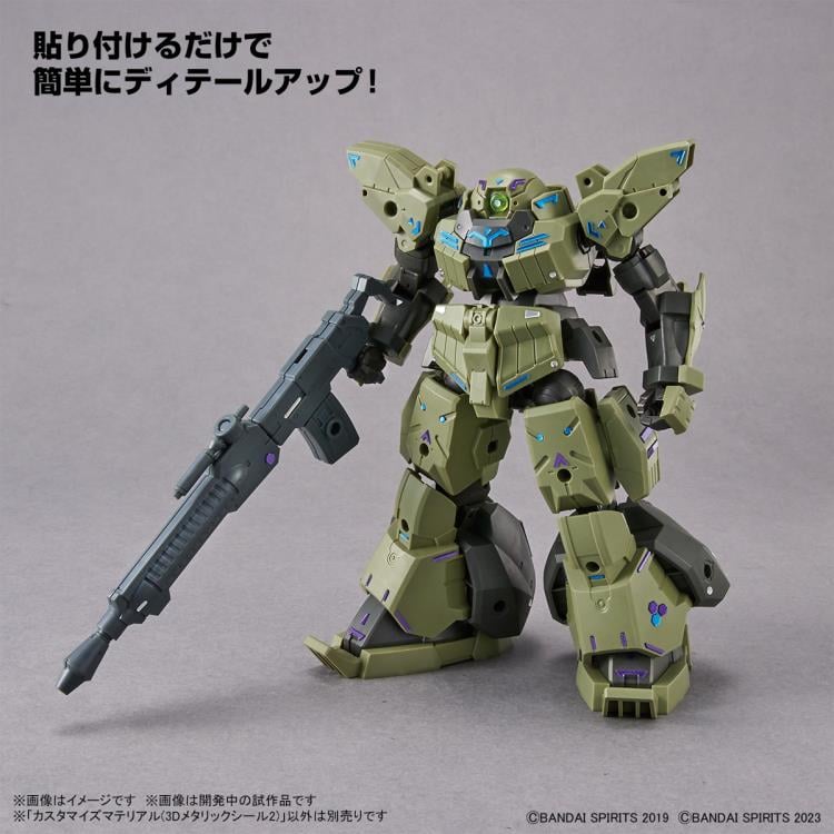 30 Minutes Missions Customize Material 3D Metallic Stickers Wave 2 1/144 Scale Set Gallery Image 6
