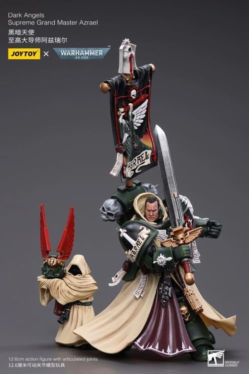 Warhammer 40k Dark Angels Supreme Grand Master Azrael 1/18 Scale Action Figure Gallery Image 8