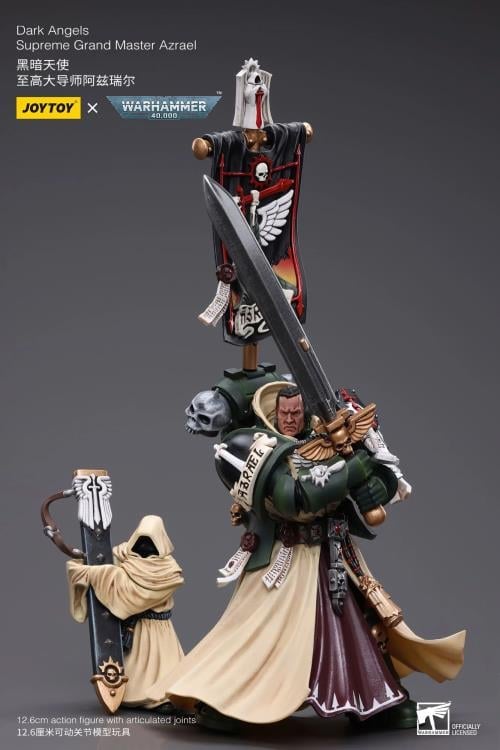JOYTOY Warhammer 40K Action Figure 1/18 - Dark Angels Supreme Grand Master Azrael - Modello Da Collezione 12,7 Cm - 2