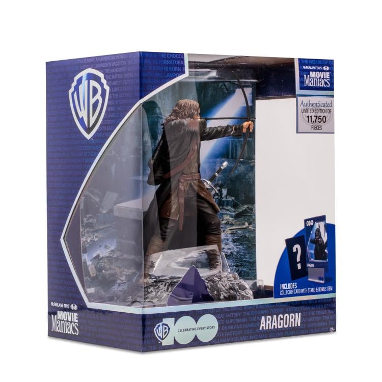 The Lord of the Rings: The Fellowship of the Ring Movie Maniacs WB 100 Aragorn 6" Limited Edition Figure Gallery Image 14