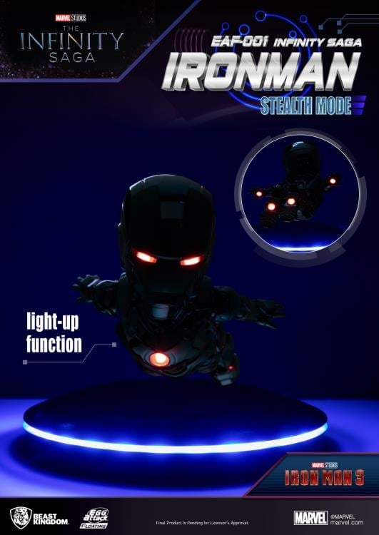 Avengers: The Infinity Saga Egg Attack Floating EAF-001 Iron Man (Stealth Mode) Figure Gallery Image 8