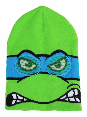 Teenage Mutant Ninja Turtles Leonardo Cosplay Roll Down Beanie Gallery Image 2