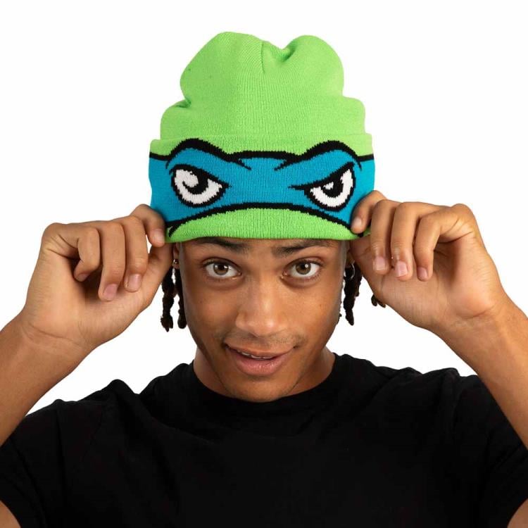 Teenage Mutant Ninja Turtles Leonardo Cosplay Roll Down Beanie Gallery Image 9