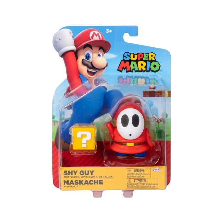 World of Nintendo Shy Guy with Question Block 4-Inch Scale Figure Gallery Image 3