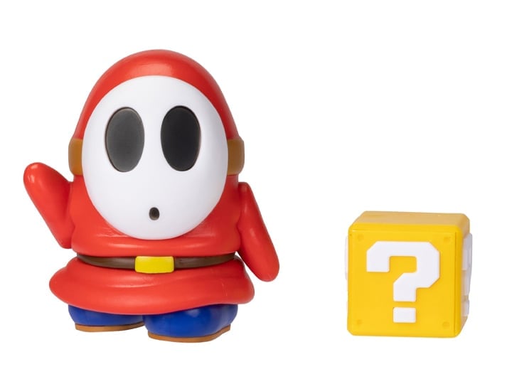 World of Nintendo Shy Guy with Question Block 4-Inch Scale Figure Gallery Image 1