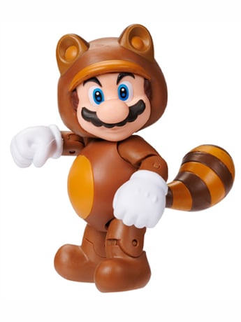 World of Nintendo Tanooki Mario with Leaf 4-Inch Scale Figure Gallery Image 2