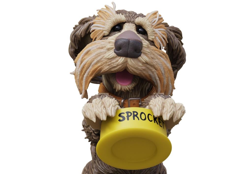 Fraggle Rock Sprocket Deluxe Action Figure Gallery Image 5