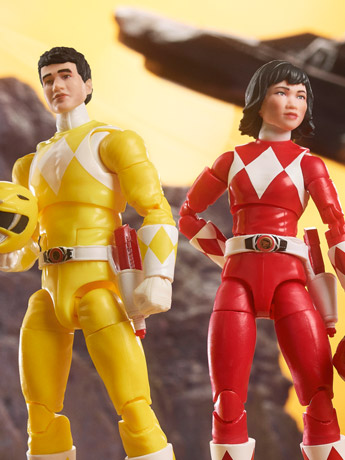Mighty Morphin Power Rangers Lightning Collection Boom Comics Red & Yellow Ranger "Swap" Two-Pack Gallery Image 2