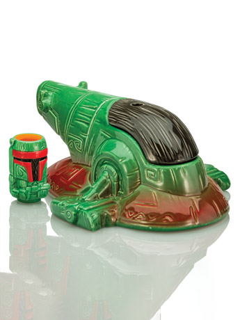 Star Wars Boba Fett's Starship Geeki Tikis Punch Bowl with Boba Fett Mini Muglet Gallery Image 2