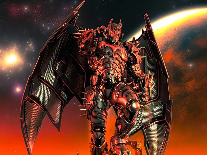 DC Comics Ultimate Premium Masterline Batman (Hellbat Ver.) Deluxe
