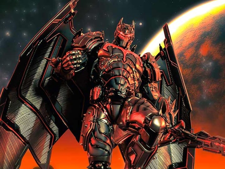 DC Comics Ultimate Premium Masterline Batman (Hellbat Ver.) 1/4 Scale Statue Gallery Image 1