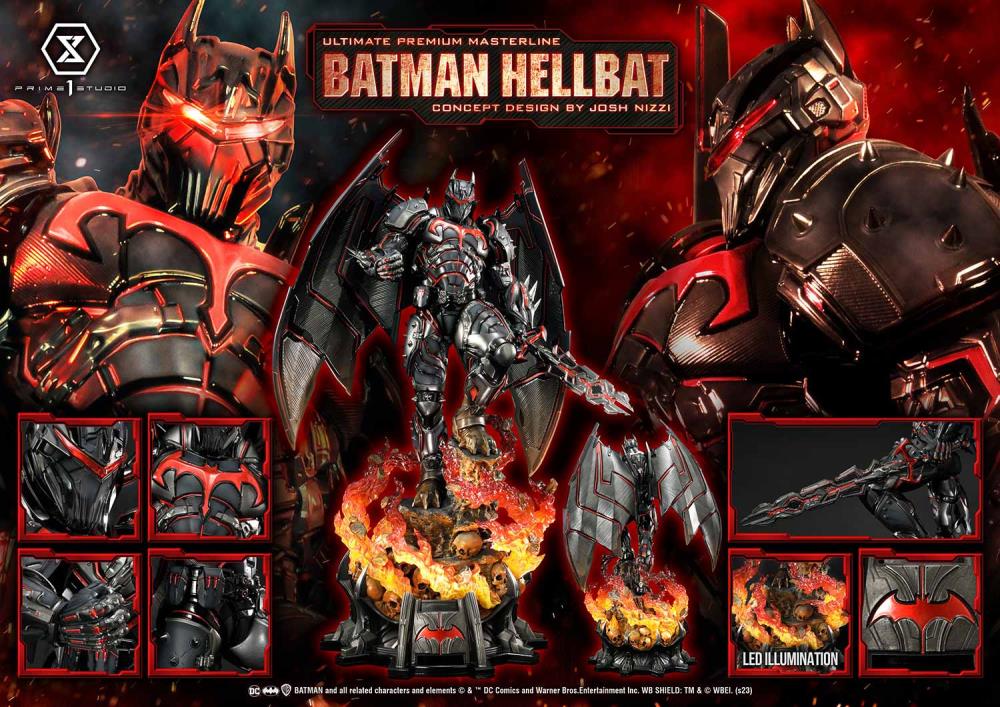 DC Comics Ultimate Premium Masterline Batman (Hellbat Ver.) 1/4 Scale Statue Gallery Image 42
