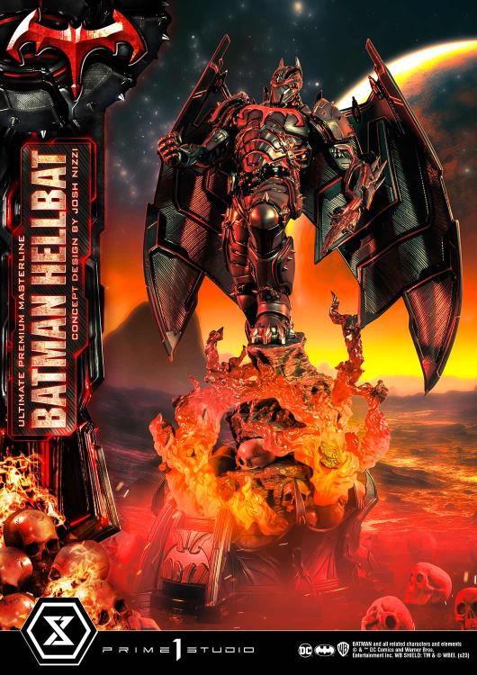 DC Comics Ultimate Premium Masterline Batman (Hellbat Ver.) Deluxe 1/4 Scale Limited Edition Statue (With Bonus) Gallery Image 12