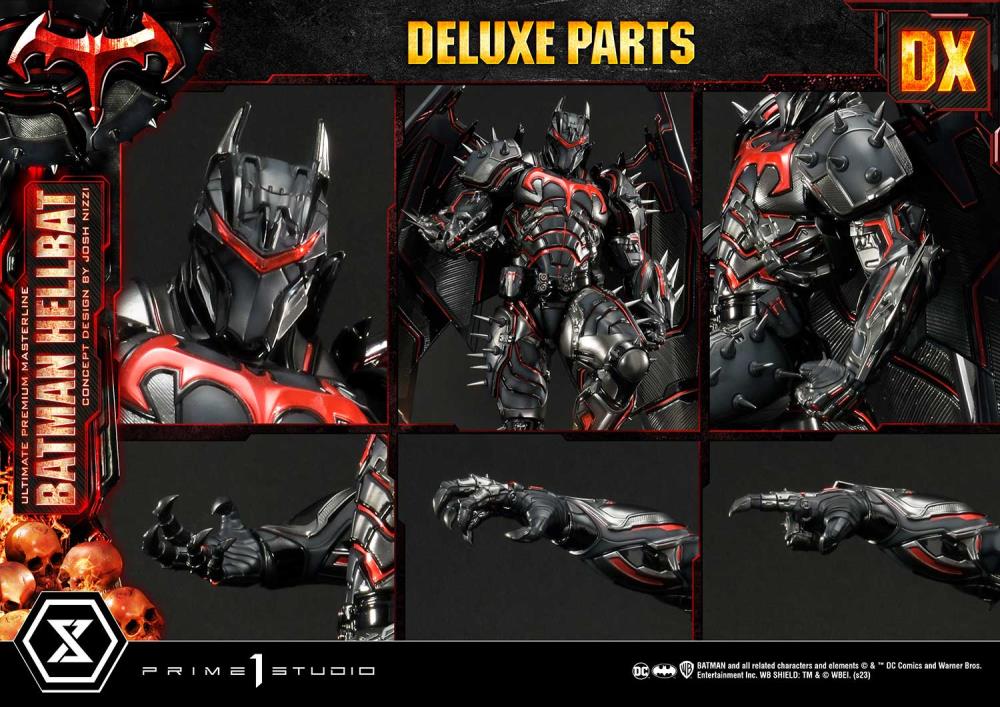 DC Comics Ultimate Premium Masterline Batman (Hellbat Ver.) Deluxe 1/4 Scale Limited Edition Statue (With Bonus) Gallery Image 100