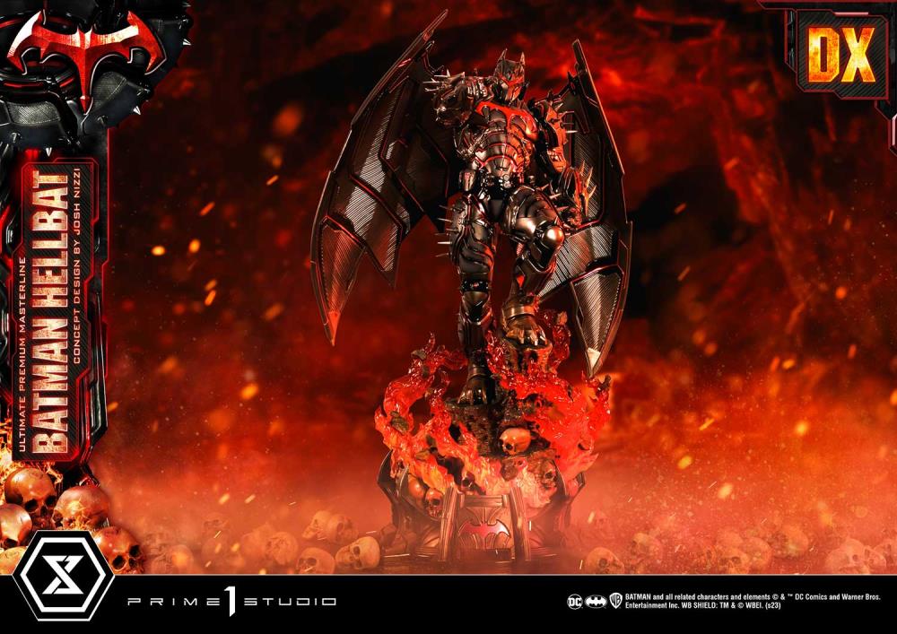 DC Comics Ultimate Premium Masterline Batman (Hellbat Ver.) Deluxe 1/4 Scale Limited Edition Statue (With Bonus) Gallery Image 32