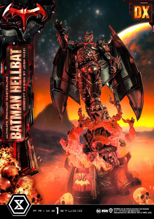 DC Comics Ultimate Premium Masterline Batman (Hellbat Ver.) Deluxe 1/4 Scale Limited Edition Statue (With Bonus) Gallery Image 6